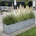 Galvaniseret plantekasse 110x40x40 cm i 3 mm stål til terrasse